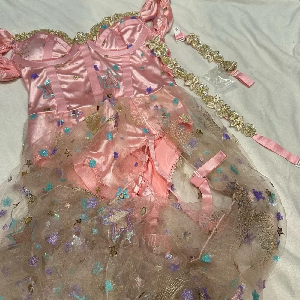 Party King Cosmos Goddess Adult Halloween Costume Cosplay Size Medium NWOT - Picture 3 of 12